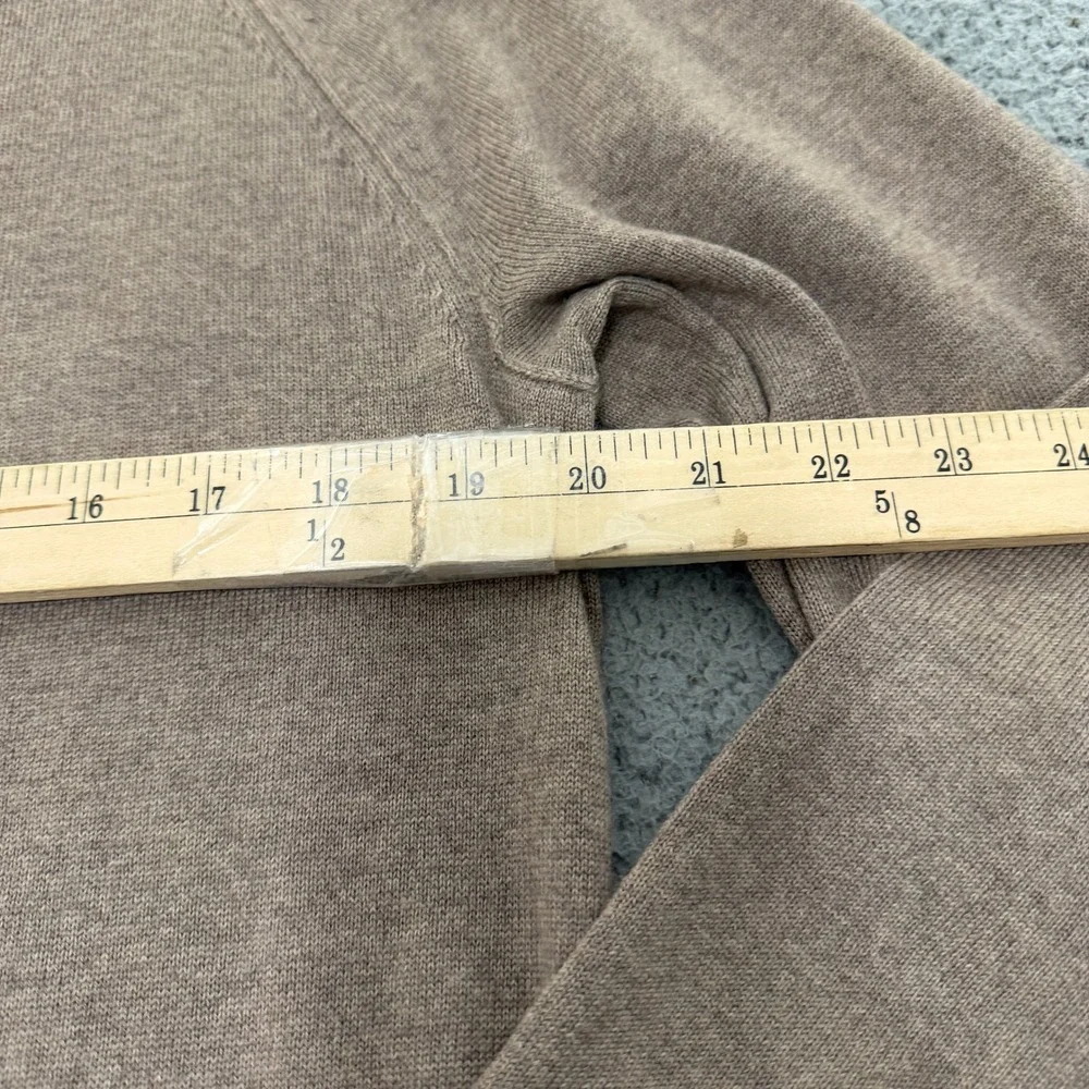 Banana Republic Sweater Mens Medium Italian Merino Wool Crewneck Taupe Brown